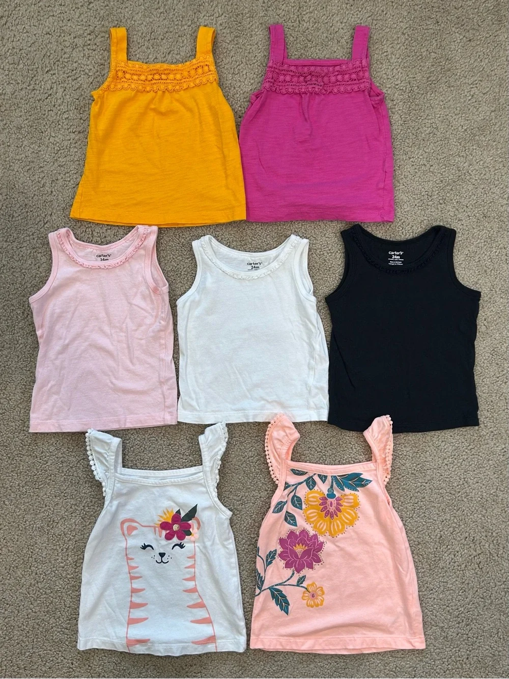 Girls Tank Tops Bundle Size 18-24 Months